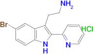 2-[5-bromo-2-(pyridin-2-yl)-1H-indol-3-yl]ethan-1-amine hydrochloride