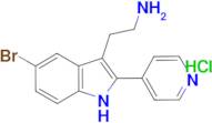 2-[5-bromo-2-(pyridin-4-yl)-1H-indol-3-yl]ethan-1-amine hydrochloride