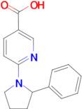 6-(2-phenylpyrrolidin-1-yl)pyridine-3-carboxylic acid