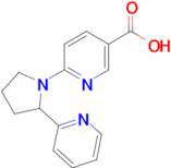 6-[2-(pyridin-2-yl)pyrrolidin-1-yl]pyridine-3-carboxylic acid