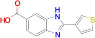 2-(thiophen-3-yl)-1H-1,3-benzodiazole-6-carboxylic acid