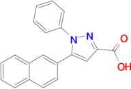 5-(Naphthalen-2-yl)-1-phenyl-1H-pyrazole-3-carboxylic acid