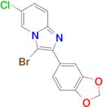 2-(2H-1,3-benzodioxol-5-yl)-3-bromo-6-chloroimidazo[1,2-a]pyridine