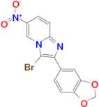 2-(2H-1,3-benzodioxol-5-yl)-3-bromo-6-nitroimidazo[1,2-a]pyridine