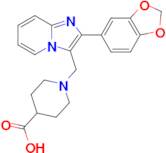 1-{[2-(2H-1,3-benzodioxol-5-yl)imidazo[1,2-a]pyridin-3-yl]methyl}piperidine-4-carboxylic acid