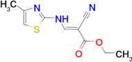 ethyl (2E)-2-cyano-3-[(4-methyl-1,3-thiazol-2-yl)amino]prop-2-enoate