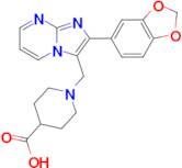 1-{[2-(2H-1,3-benzodioxol-5-yl)imidazo[1,2-a]pyrimidin-3-yl]methyl}piperidine-4-carboxylic acid