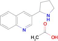 3-(pyrrolidin-2-yl)quinoline; acetic acid