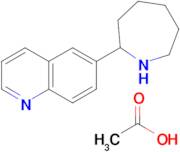 6-(azepan-2-yl)quinoline; acetic acid