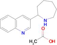 3-(azepan-2-yl)quinoline; acetic acid