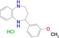 2-(3-methoxyphenyl)-2,3,4,5-tetrahydro-1H-1,5-benzodiazepine hydrochloride