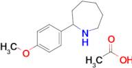 2-(4-methoxyphenyl)azepane; acetic acid