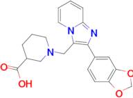 1-{[2-(2H-1,3-benzodioxol-5-yl)imidazo[1,2-a]pyridin-3-yl]methyl}piperidine-3-carboxylic acid