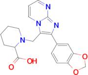 1-{[2-(2H-1,3-benzodioxol-5-yl)imidazo[1,2-a]pyrimidin-3-yl]methyl}piperidine-2-carboxylic acid