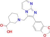 1-{[2-(2H-1,3-benzodioxol-5-yl)imidazo[1,2-a]pyrimidin-3-yl]methyl}piperidine-3-carboxylic acid