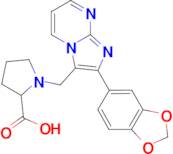 1-{[2-(2H-1,3-benzodioxol-5-yl)imidazo[1,2-a]pyrimidin-3-yl]methyl}pyrrolidine-2-carboxylic acid