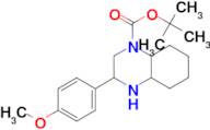 tert-butyl 3-(4-methoxyphenyl)-decahydroquinoxaline-1-carboxylate