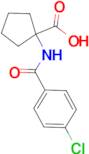 1-(4-chlorobenzamido)cyclopentane-1-carboxylic acid