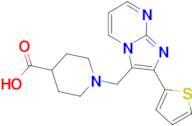 1-{[2-(thiophen-2-yl)imidazo[1,2-a]pyrimidin-3-yl]methyl}piperidine-4-carboxylic acid