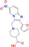 1-{[2-(furan-2-yl)-6-nitroimidazo[1,2-a]pyridin-3-yl]methyl}piperidine-4-carboxylic acid