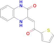 (3Z)-3-[2-oxo-2-(thiophen-2-yl)ethylidene]-1,2,3,4-tetrahydroquinoxalin-2-one