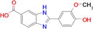 2-(4-hydroxy-3-methoxyphenyl)-1H-1,3-benzodiazole-5-carboxylic acid
