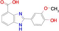 2-(4-hydroxy-3-methoxyphenyl)-1H-1,3-benzodiazole-4-carboxylic acid
