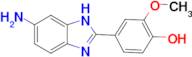 4-(5-amino-1H-1,3-benzodiazol-2-yl)-2-methoxyphenol