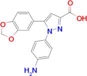 1-(4-aminophenyl)-5-(2H-1,3-benzodioxol-5-yl)-1H-pyrazole-3-carboxylic acid