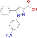 1-(4-aminophenyl)-5-phenyl-1H-pyrazole-3-carboxylic acid