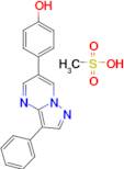 4-{3-phenylpyrazolo[1,5-a]pyrimidin-6-yl}phenol; methanesulfonic acid