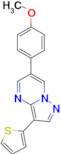 6-(4-methoxyphenyl)-3-(thiophen-2-yl)pyrazolo[1,5-a]pyrimidine