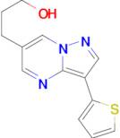 3-[3-(thiophen-2-yl)pyrazolo[1,5-a]pyrimidin-6-yl]propan-1-ol