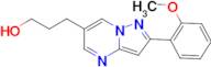 3-[2-(2-methoxyphenyl)pyrazolo[1,5-a]pyrimidin-6-yl]propan-1-ol