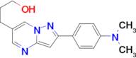 3-{2-[4-(dimethylamino)phenyl]pyrazolo[1,5-a]pyrimidin-6-yl}propan-1-ol