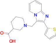 1-{[2-(thiophen-2-yl)imidazo[1,2-a]pyridin-3-yl]methyl}piperidine-3-carboxylic acid