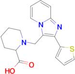 1-{[2-(thiophen-2-yl)imidazo[1,2-a]pyridin-3-yl]methyl}piperidine-2-carboxylic acid