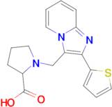 1-{[2-(thiophen-2-yl)imidazo[1,2-a]pyridin-3-yl]methyl}pyrrolidine-2-carboxylic acid