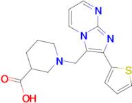 1-{[2-(thiophen-2-yl)imidazo[1,2-a]pyrimidin-3-yl]methyl}piperidine-3-carboxylic acid