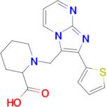 1-{[2-(thiophen-2-yl)imidazo[1,2-a]pyrimidin-3-yl]methyl}piperidine-2-carboxylic acid