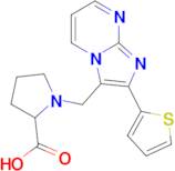 1-{[2-(thiophen-2-yl)imidazo[1,2-a]pyrimidin-3-yl]methyl}pyrrolidine-2-carboxylic acid