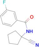 N-(1-cyanocyclopentyl)-3-fluorobenzamide