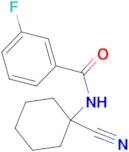N-(1-cyanocyclohexyl)-3-fluorobenzamide