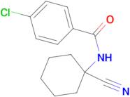 4-chloro-N-(1-cyanocyclohexyl)benzamide