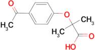 2-(4-acetylphenoxy)-2-methylpropanoic acid