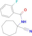 N-(1-cyanocycloheptyl)-2-fluorobenzamide