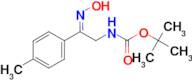 tert-butyl N-[(2Z)-2-(hydroxyimino)-2-(4-methylphenyl)ethyl]carbamate