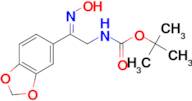 tert-butyl N-[(2Z)-2-(2H-1,3-benzodioxol-5-yl)-2-(hydroxyimino)ethyl]carbamate