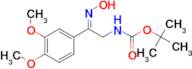 tert-butyl N-[(2Z)-2-(3,4-dimethoxyphenyl)-2-(hydroxyimino)ethyl]carbamate