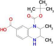 4-[(tert-butoxy)carbonyl]-2,3-dimethyl-1,2,3,4-tetrahydroquinoxaline-6-carboxylic acid